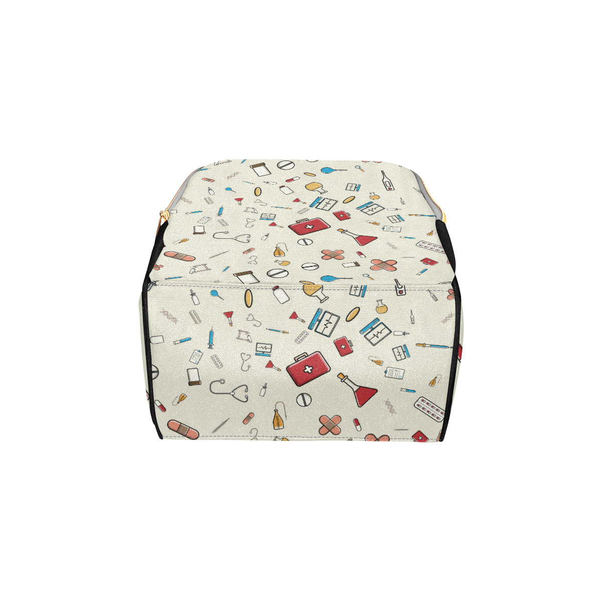 Nurse Pattern Print Design A04 Diaper Bag Backpack