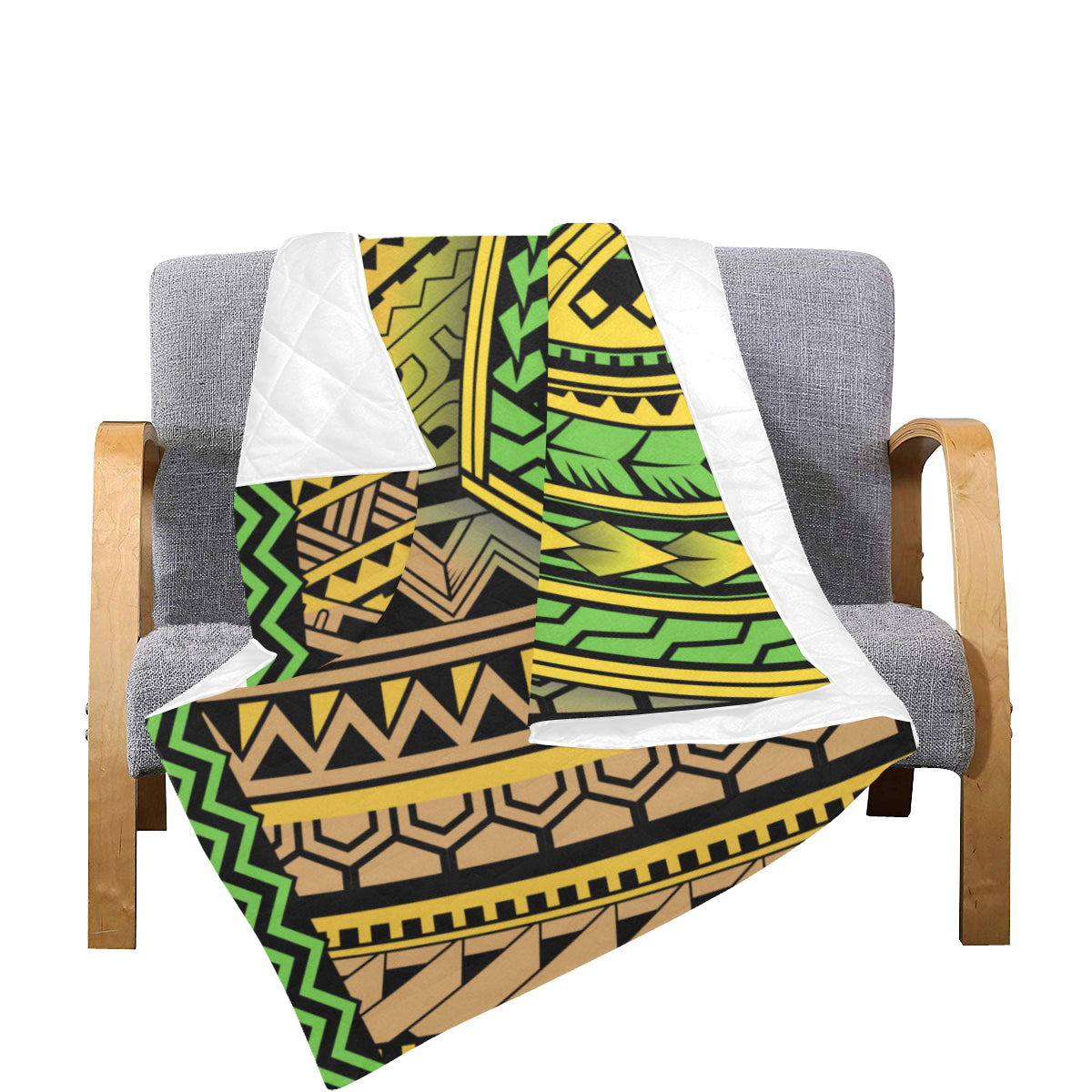 Polynesian Tribal Color Premium Quilt