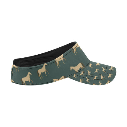 Horse Classic Themed Pattern Print Unisex Sun Visor