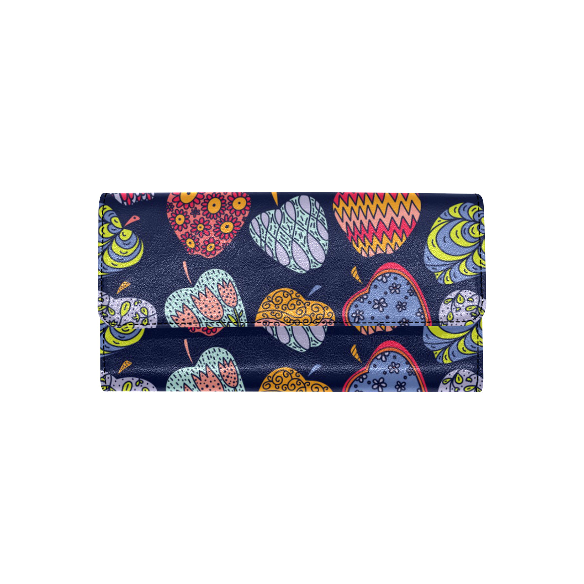 Apple Pattern Print Design AP05 Women's Trifold Wallet