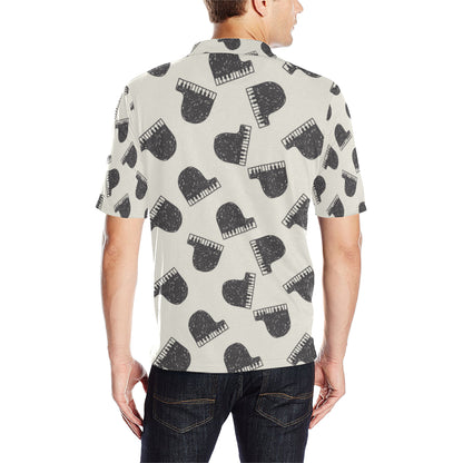 Piano Pattern Print Design 04 Men Polo Shirt