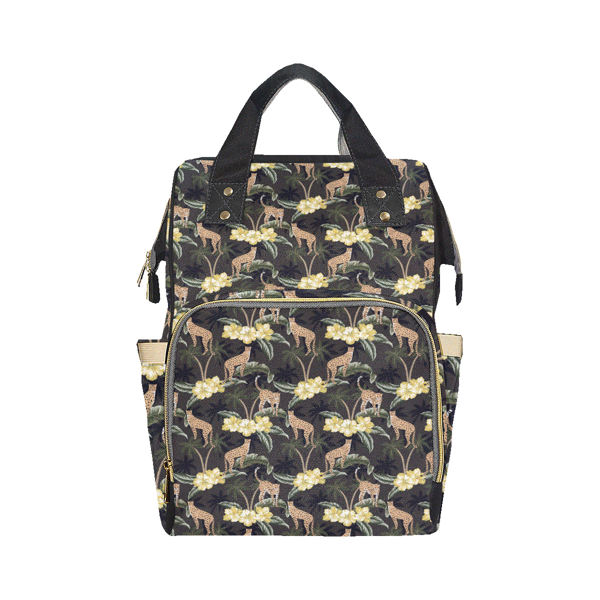 Cheetah Pattern Print Design 04 Diaper Bag Backpack