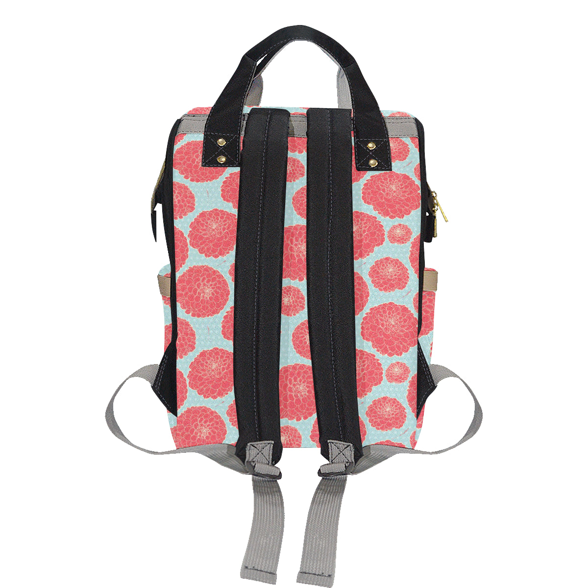 Marigold Pattern Print Design MR03 Diaper Bag Backpack