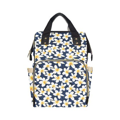 Plumeria Pattern Print Design PM026 Diaper Bag Backpack