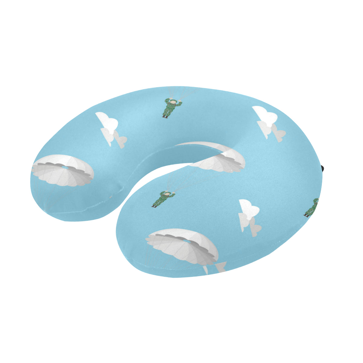 Paratrooper Pattern Print Design A02 U-Shaped Travel Neck Pillow