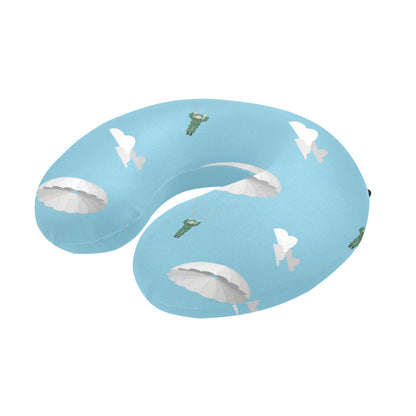 Paratrooper Pattern Print Design A02 U-Shaped Travel Neck Pillow