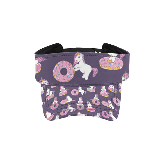 Donut Unicorn Pattern Print Design DN011 Unisex Sun Visor