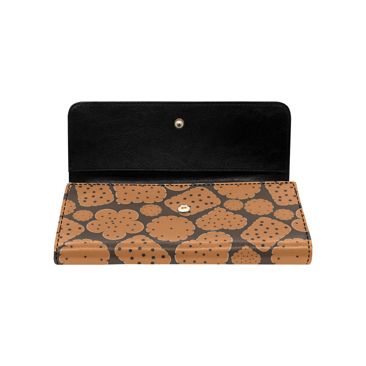Cracker Pattern Print Design 01 Women's Trifold Wallet