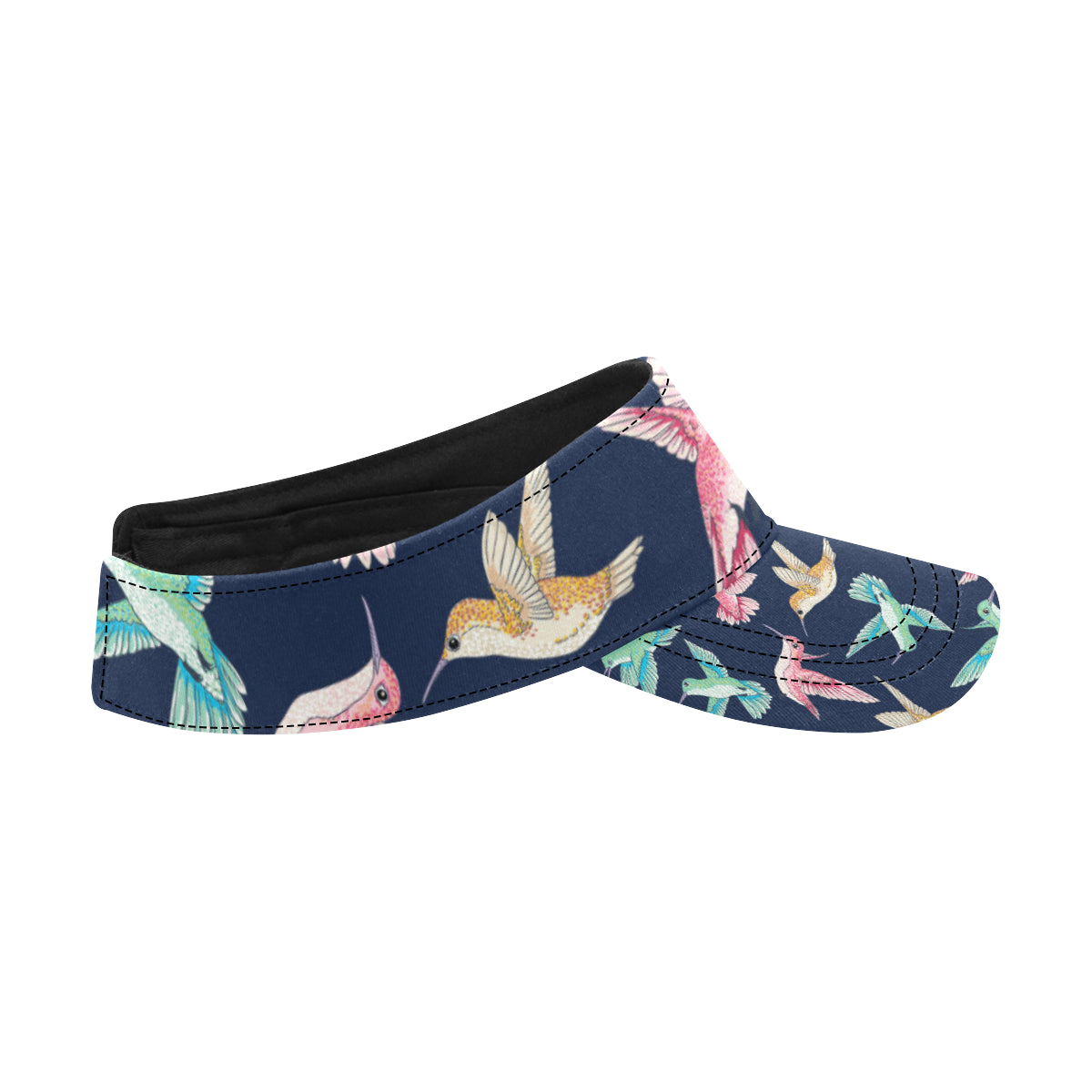Hummingbird Cute Pattern Print Design 01 Unisex Sun Visor