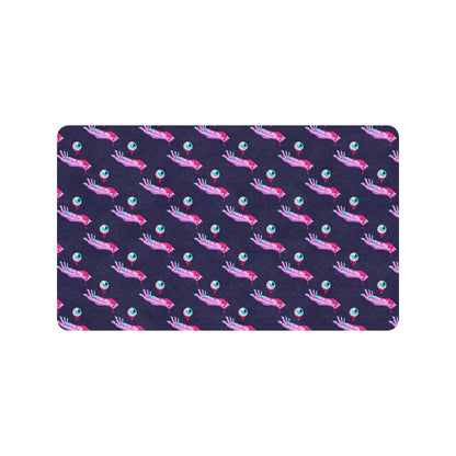 Zombie Pink Hand Design Pattern Print Rubber Doormat