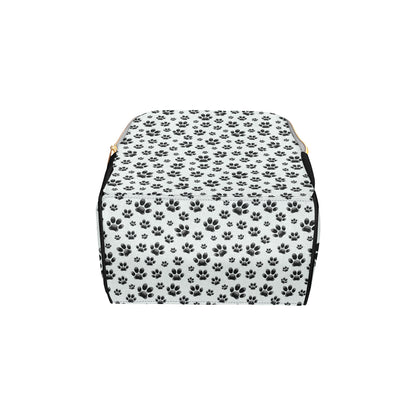 Paw Themed Print Diaper Bag Backpack