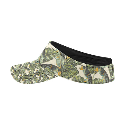 Banana Leaf Pattern Print Design 04 Unisex Sun Visor