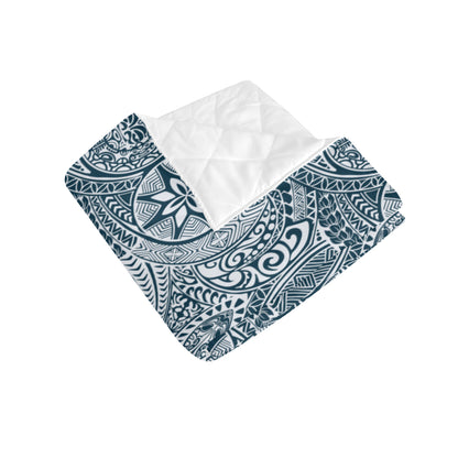 Polynesian Pattern Print Design A03 Premium Quilt