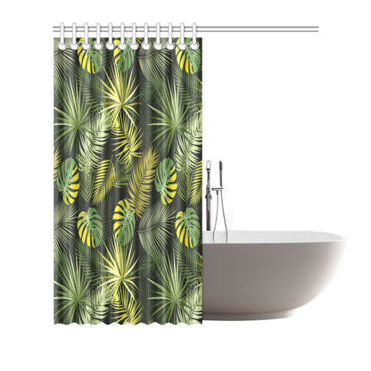 Palm Leaf Pattern Print Design A05 Shower Curtain