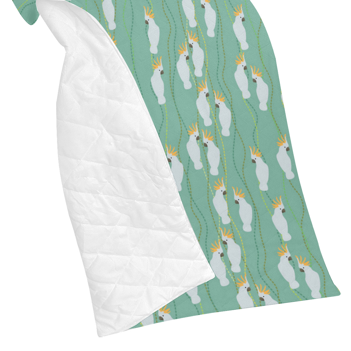 Cockatoo Pattern Print Design 01 Premium Quilt