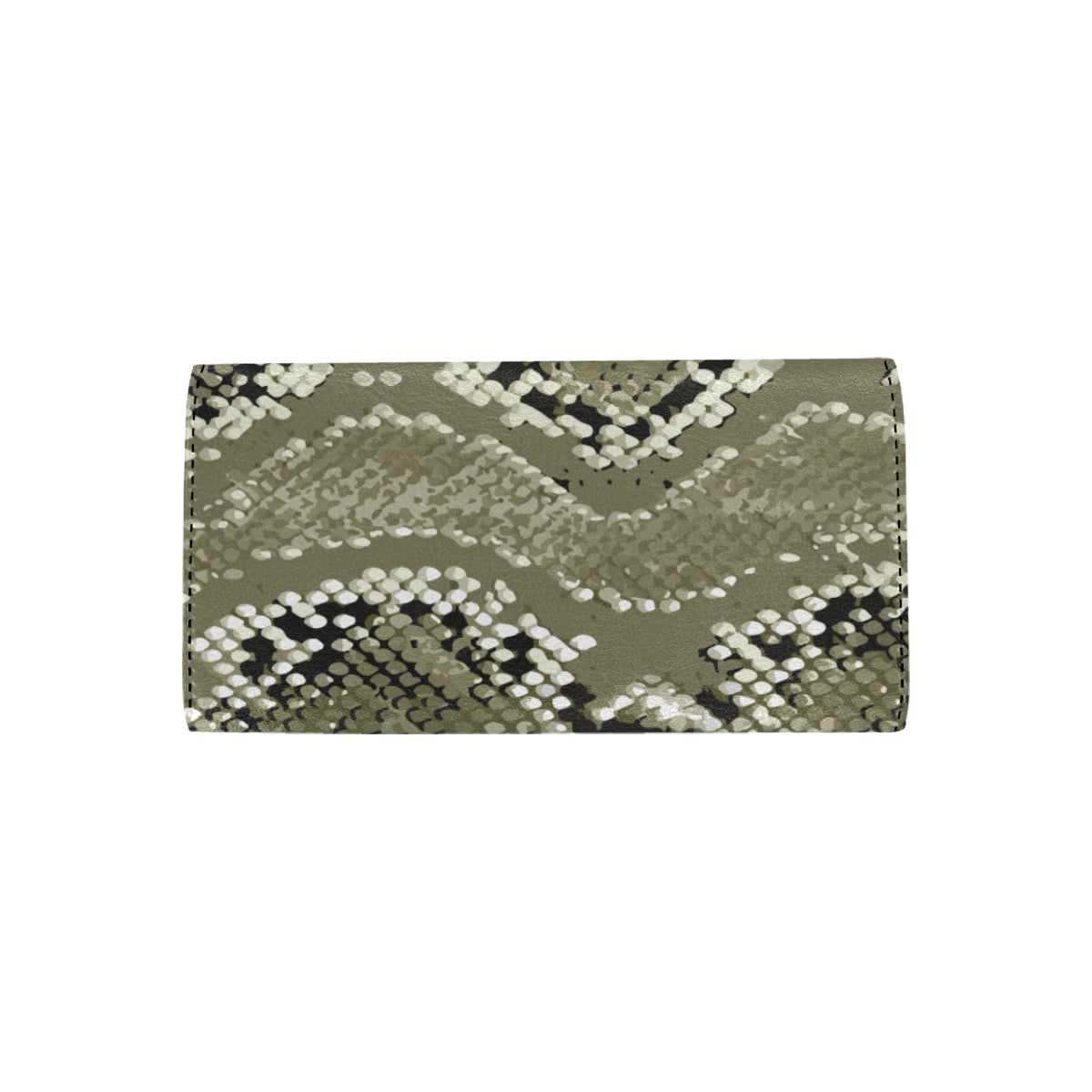 Python Pattern Print Design A04 Women's Trifold Wallet