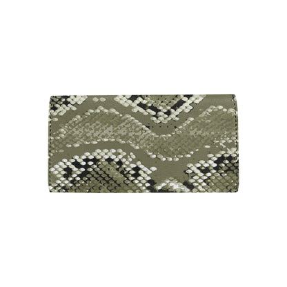 Python Pattern Print Design A04 Women's Trifold Wallet