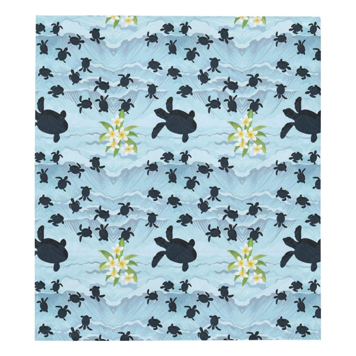 Sea Turtle Pattern Print Design T011 Premium Quilt