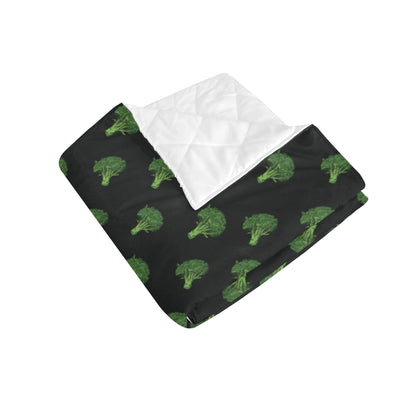 Broccoli Pattern Print Design 04 Premium Quilt