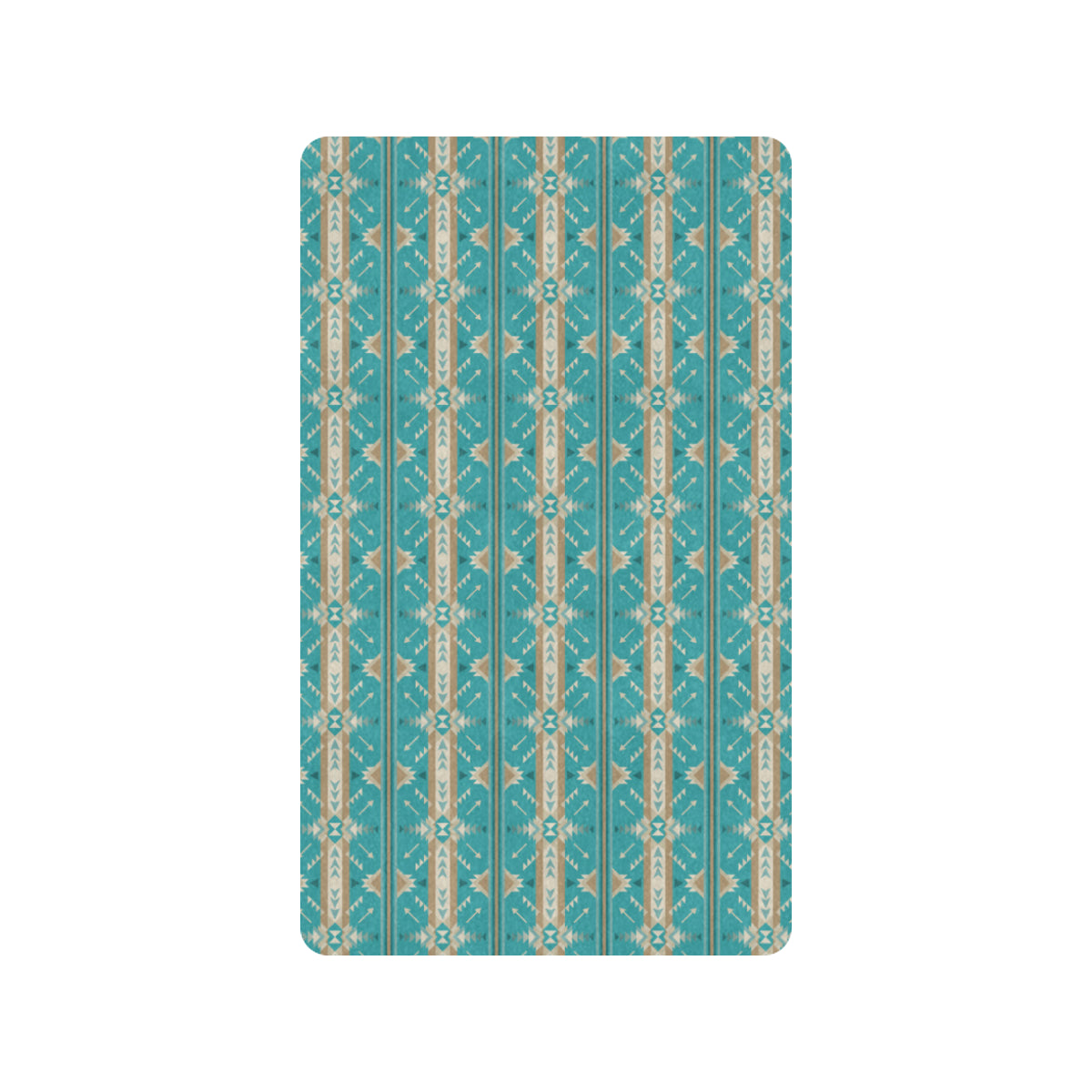 Southwest Native Design Themed Print Rubber Doormat