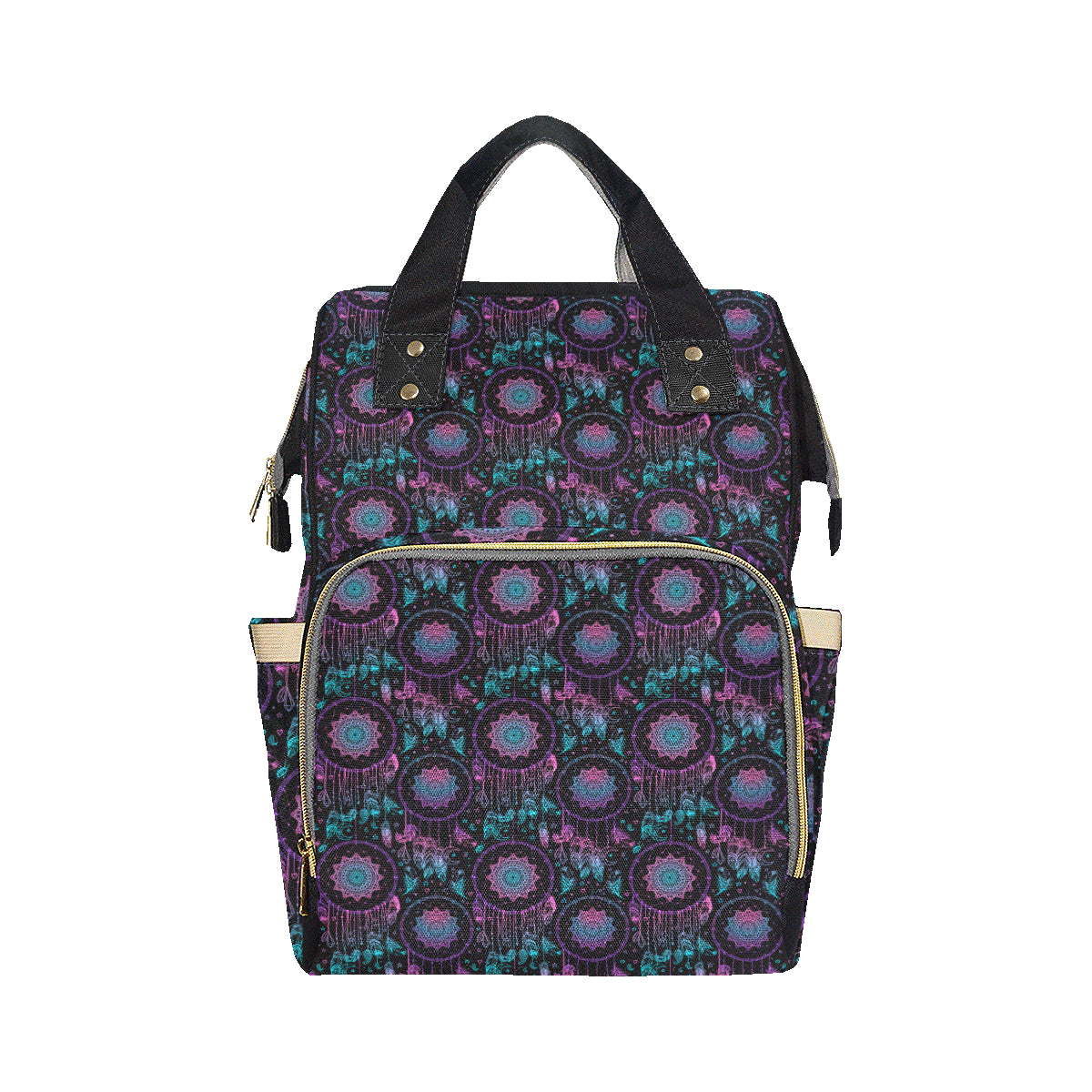 Dream catcher boho mandala Diaper Bag Backpack