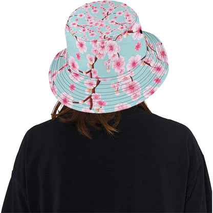 Cherry Blossom Pattern Print Design CB04 Unisex Bucket Hat
