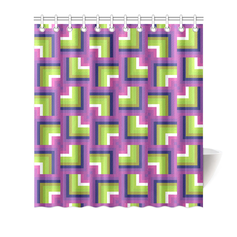 Optical illusion Pattern Print Design A05 Shower Curtain