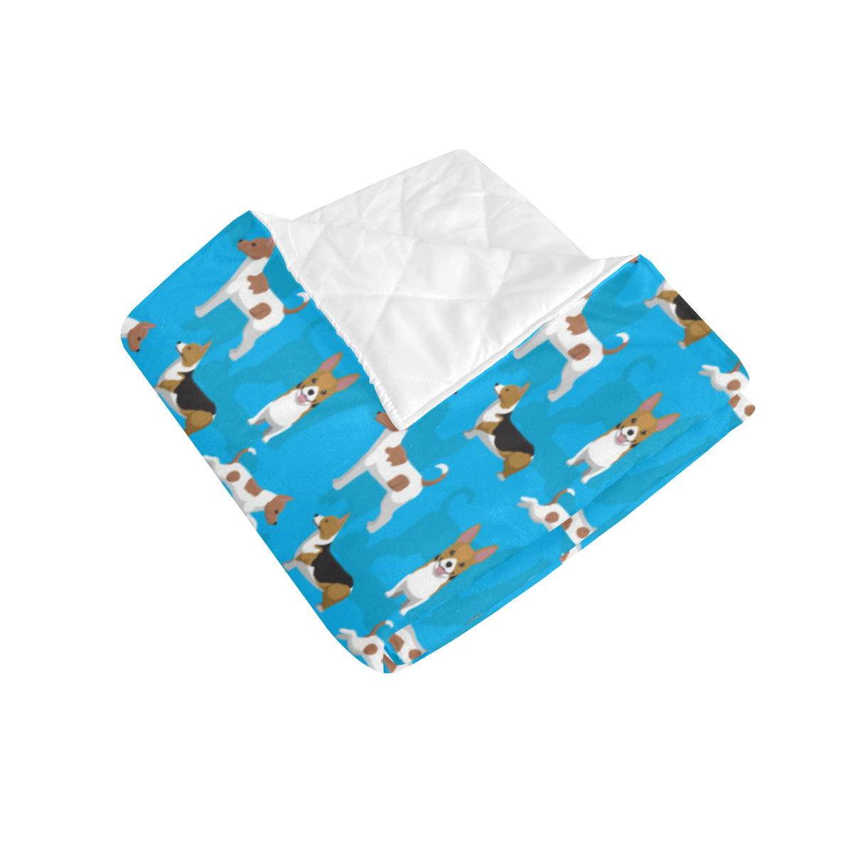Cardigan Welsh Corgis Pattern Print Design 01 Premium Quilt