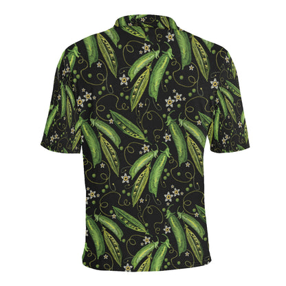 Peas Pattern Print Design A02 Men Polo Shirt