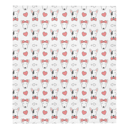 Bull Terriers Pattern Print Design 08 Premium Quilt