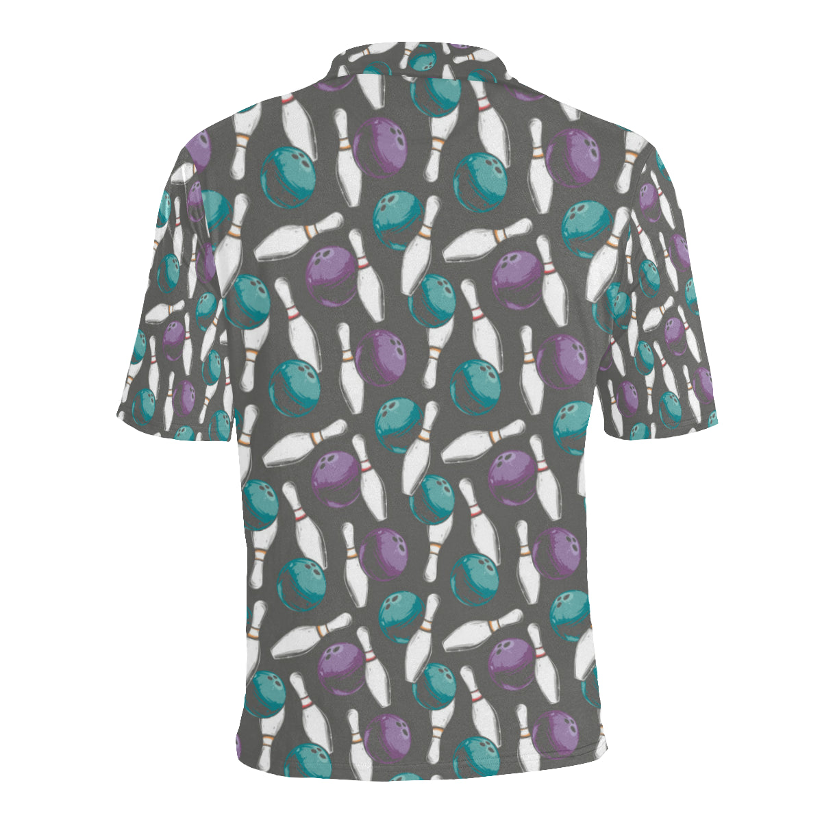 Bowling Pattern Print Design 03 Men Polo Shirt