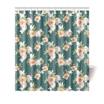 Iris Pattern Print Design IR01 Shower Curtain