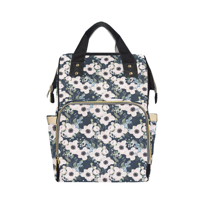 Anemone Pattern Print Design AM02 Diaper Bag Backpack