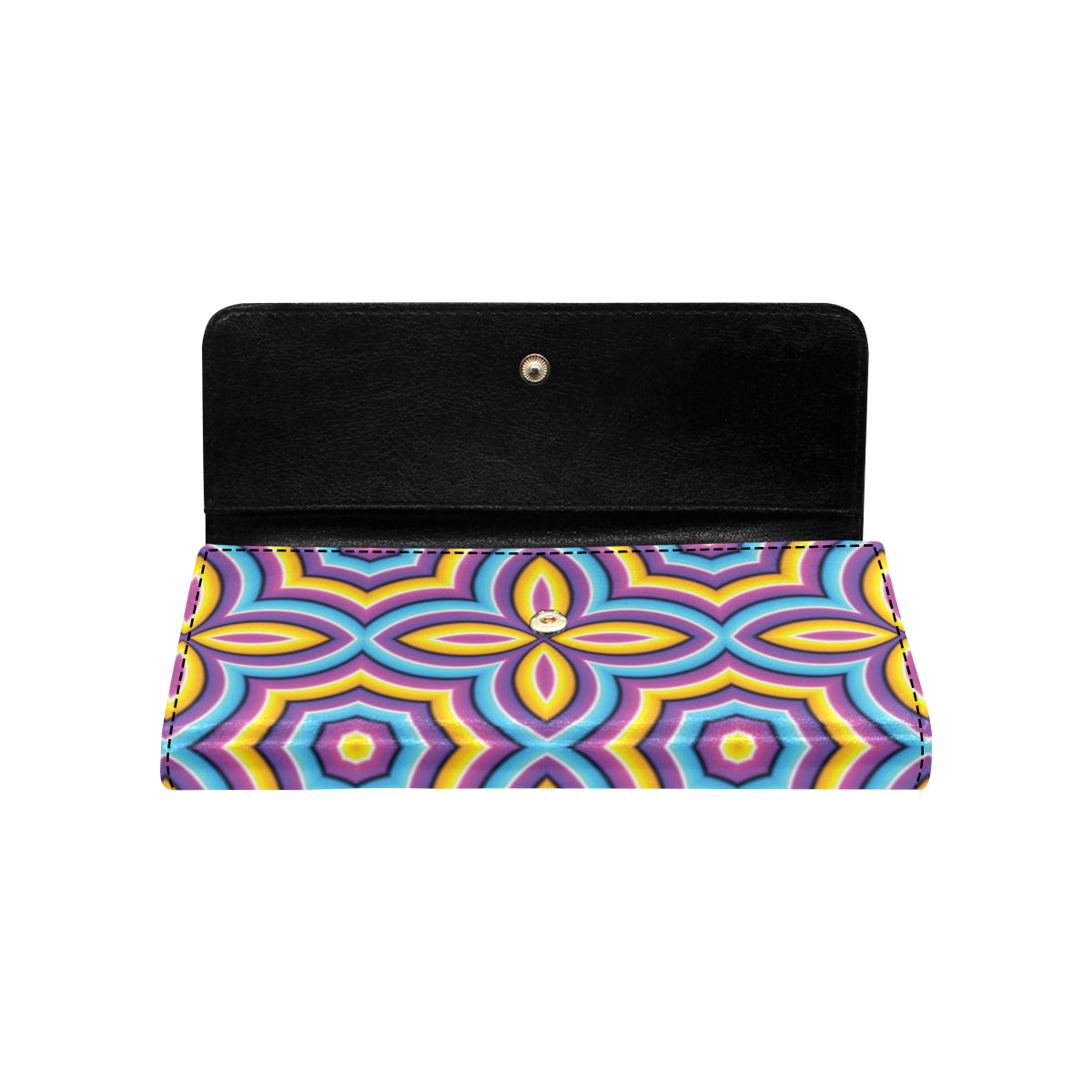 Optical illusion Pattern Print Design A03 Women's Trifold Wallet