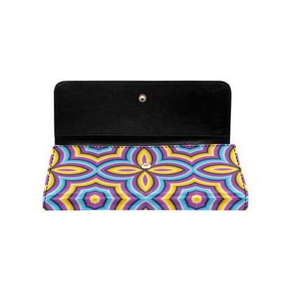 Optical illusion Pattern Print Design A03 Women's Trifold Wallet