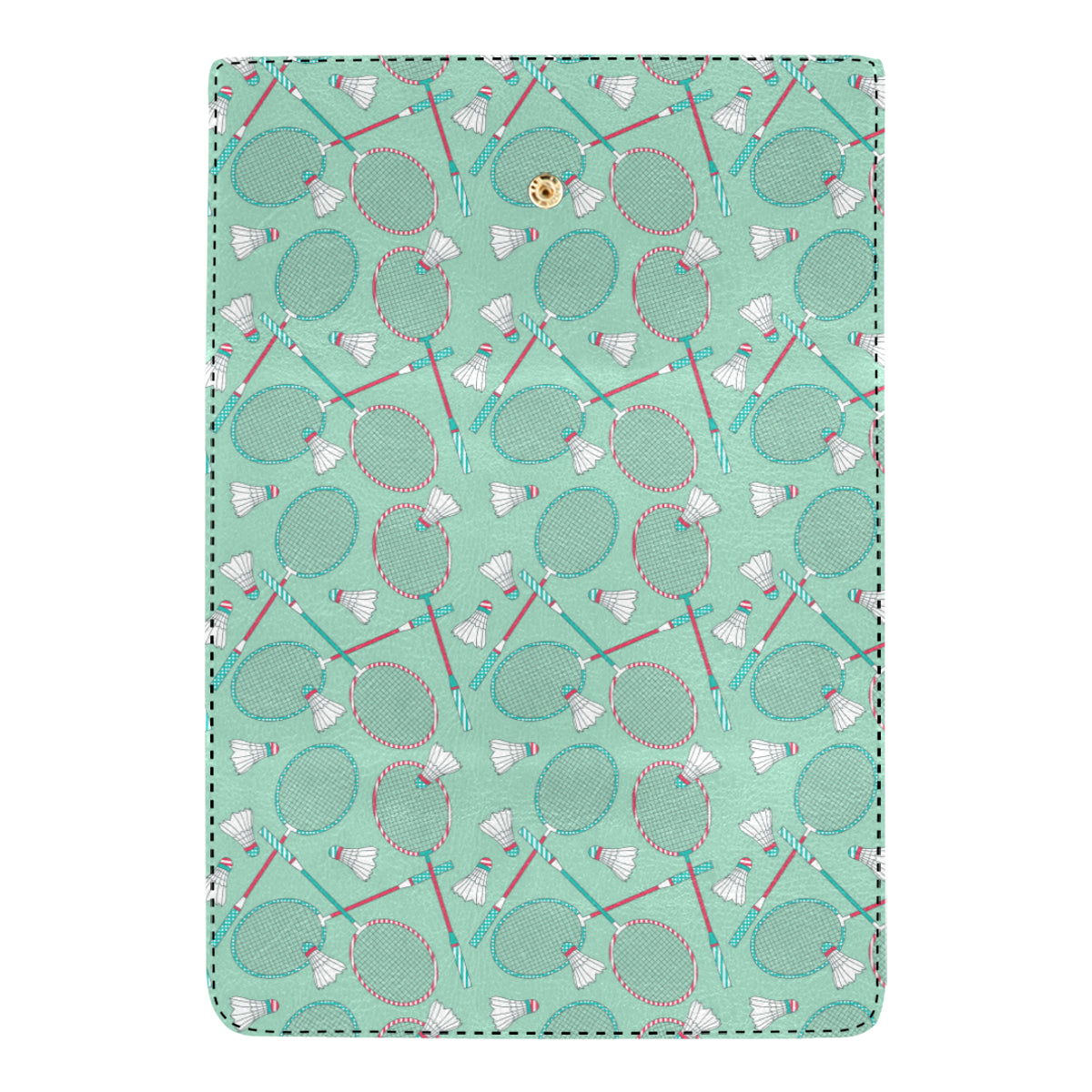Badminton Pattern Print Design 05 Women's Trifold Wallet