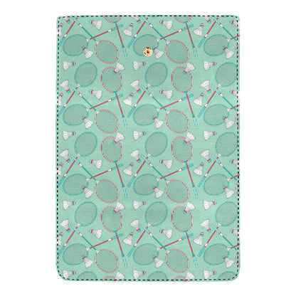 Badminton Pattern Print Design 05 Women's Trifold Wallet