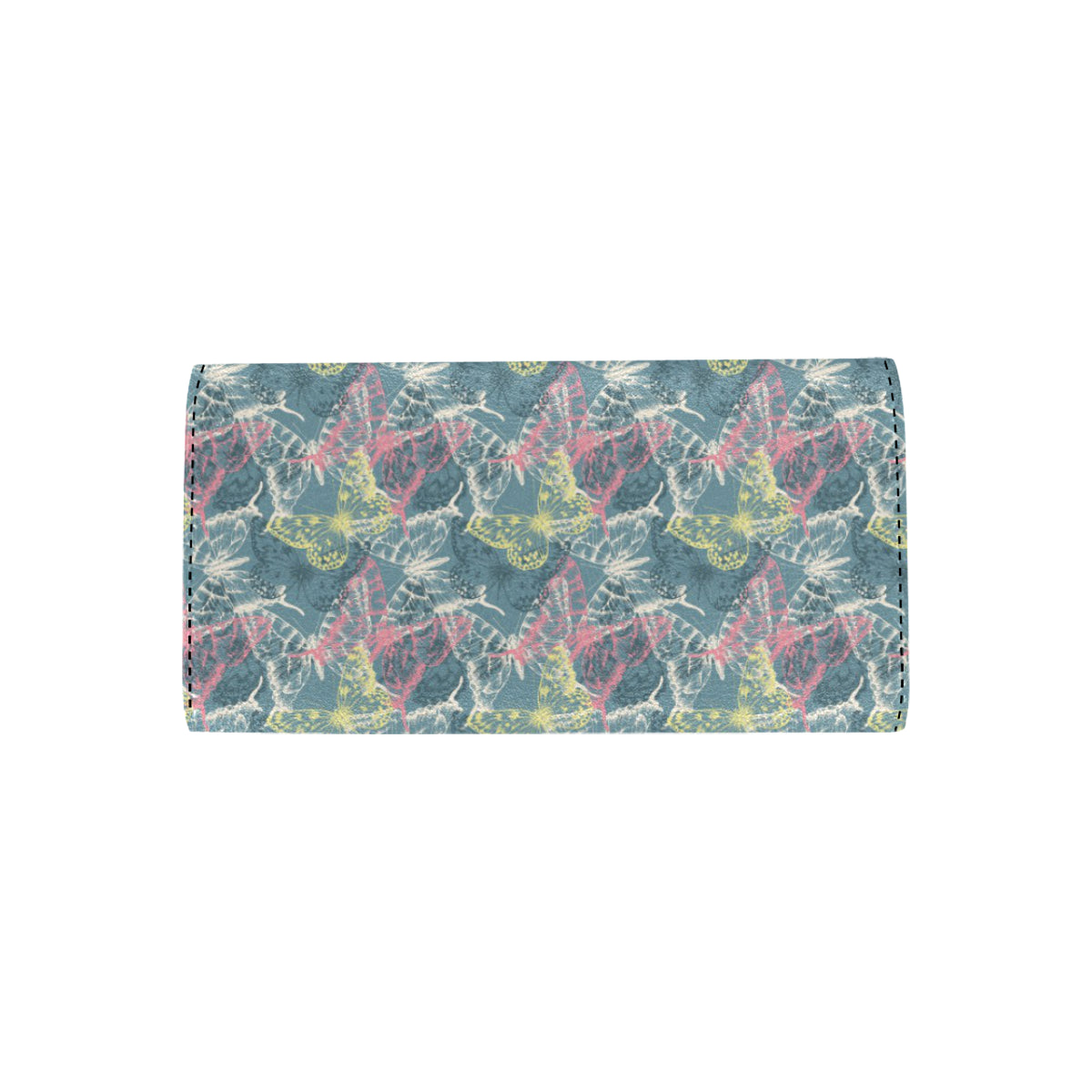 Butterfly Pattern Print Design 01 Women's Trifold Wallet