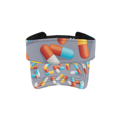 Pill Pattern Print Design A01 Unisex Sun Visor
