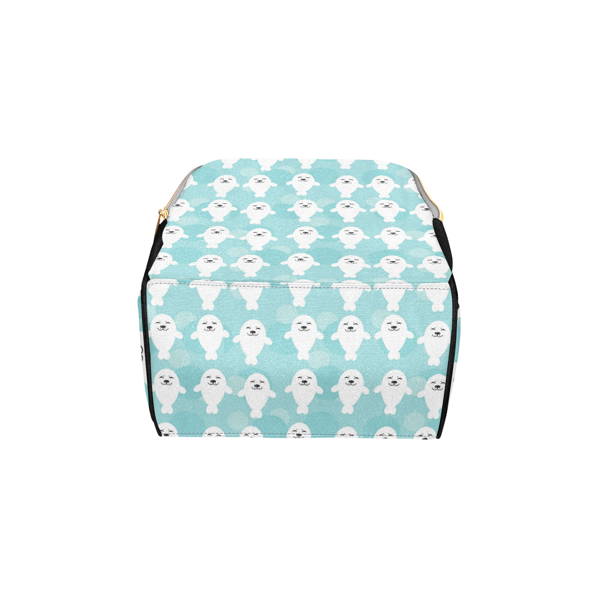 Sea Lion Baby Pattern Print Design 01 Diaper Bag Backpack