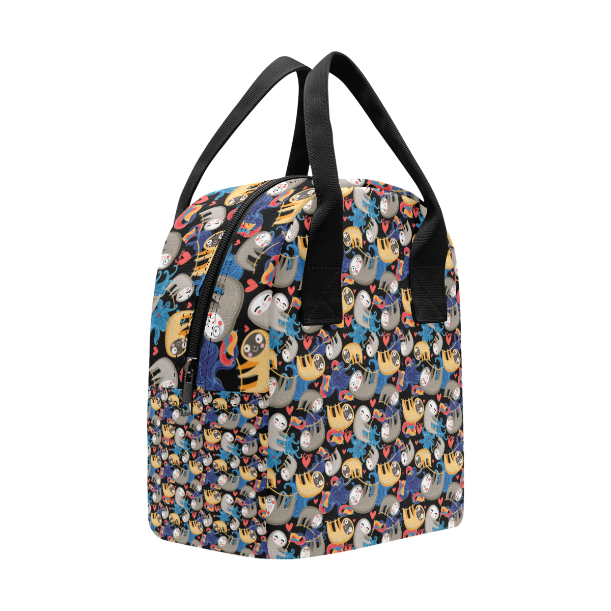 Sloth Cartoon Design Themed Print Insulated Lunch Bag