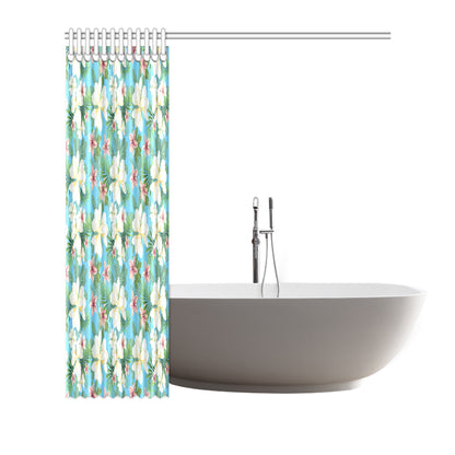 Plumeria Pattern Print Design PM028 Shower Curtain