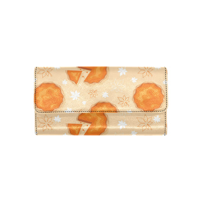 Pie Pattern Print Design A01 Women's Trifold Wallet