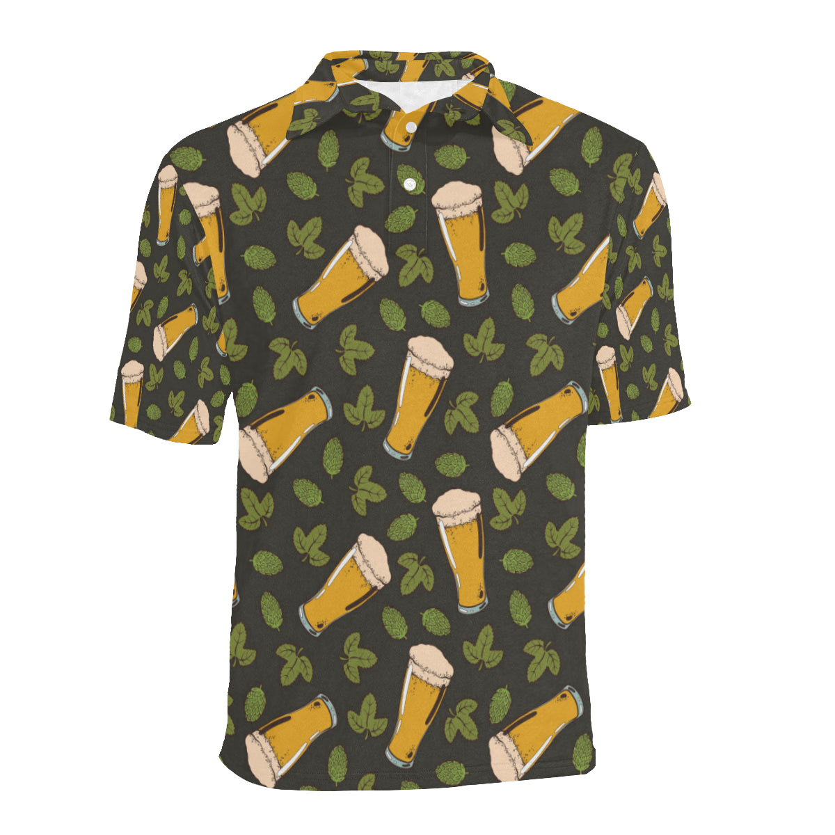 Beer Iris Pattern Print Design 02 Men Polo Shirt