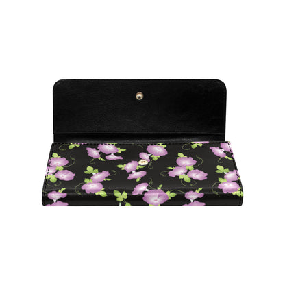 Morning Glory Pattern Print Design MG02 Women's Trifold Wallet