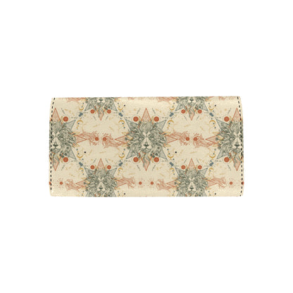 Leo Pattern Print Design 02 Women's Trifold Wallet