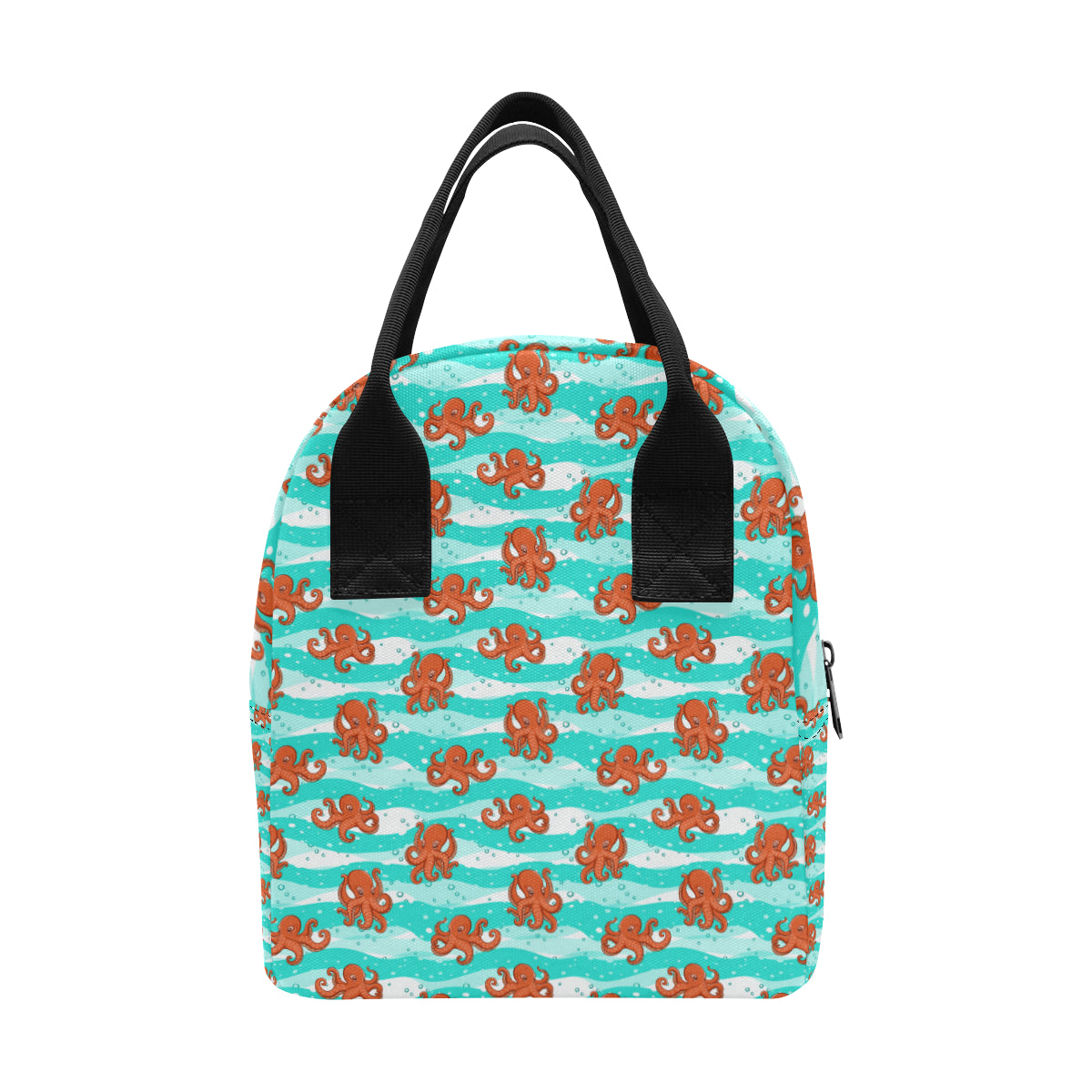 Octopus Cute Design Print Themed Insulated Lunch Bag