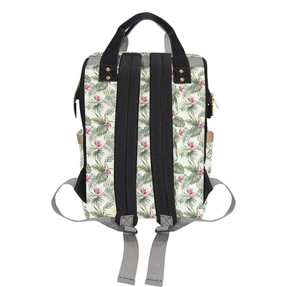 Bird Of Paradise Pattern Print Design 04 Diaper Bag Backpack