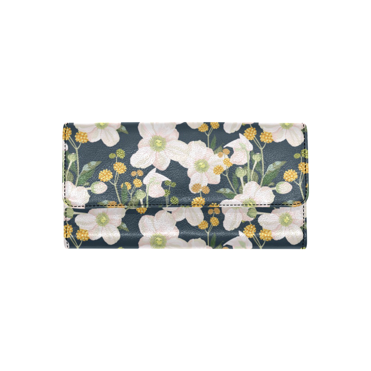 Anemone Pattern Print Design AM04 Women's Trifold Wallet