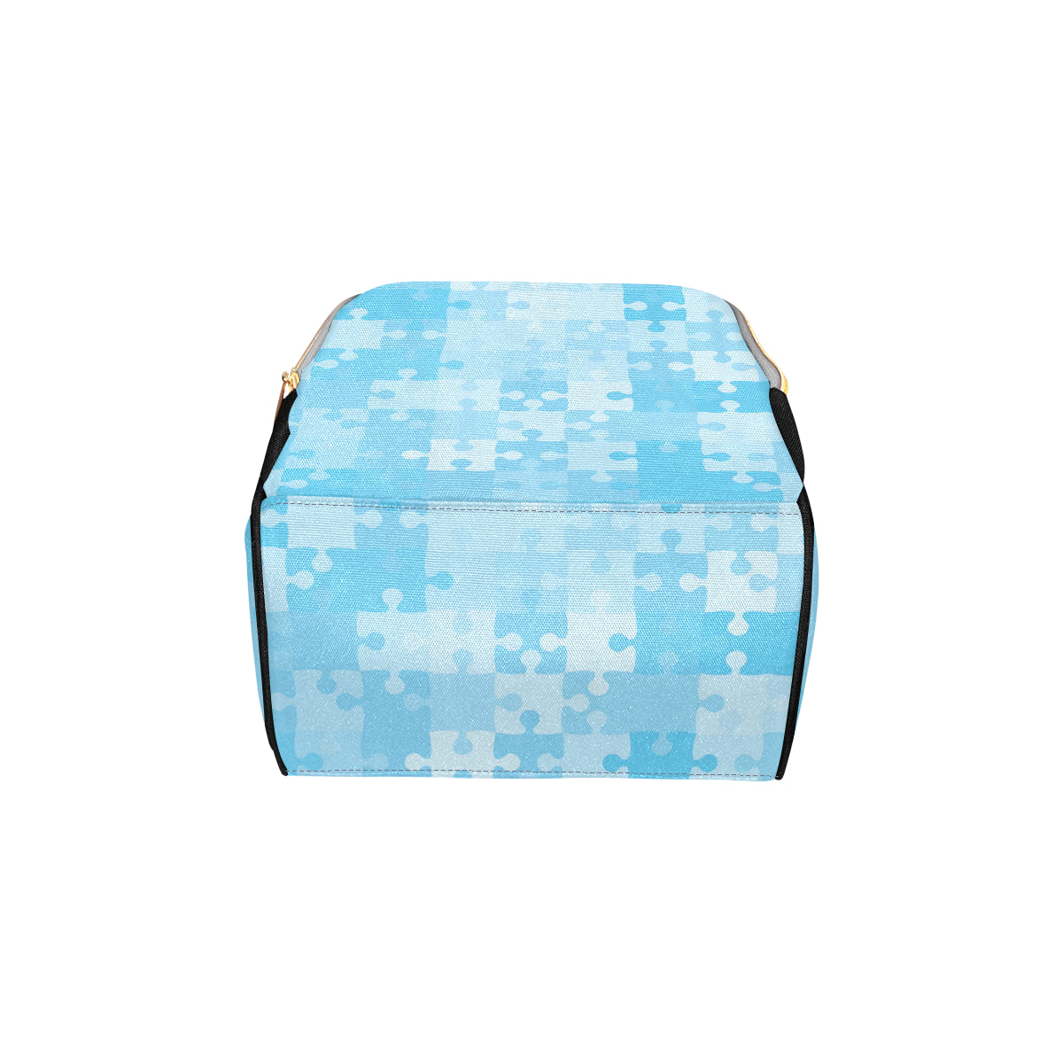 Puzzle Blue Pattern Print Design A04 Diaper Bag Backpack